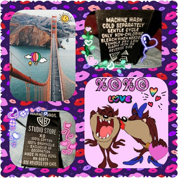 Warner Brother's Taz @ GG Bridge, SF Chambray - Picture 3 of 3